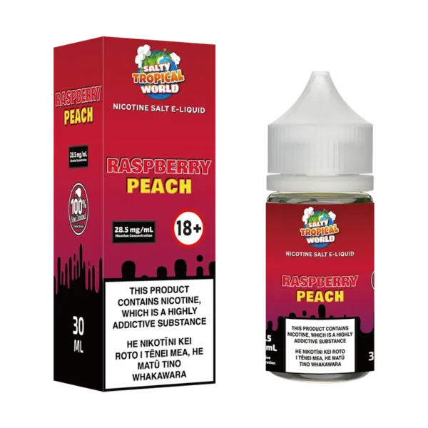 Raspberry Peach Nicotine Salt E-Liquid